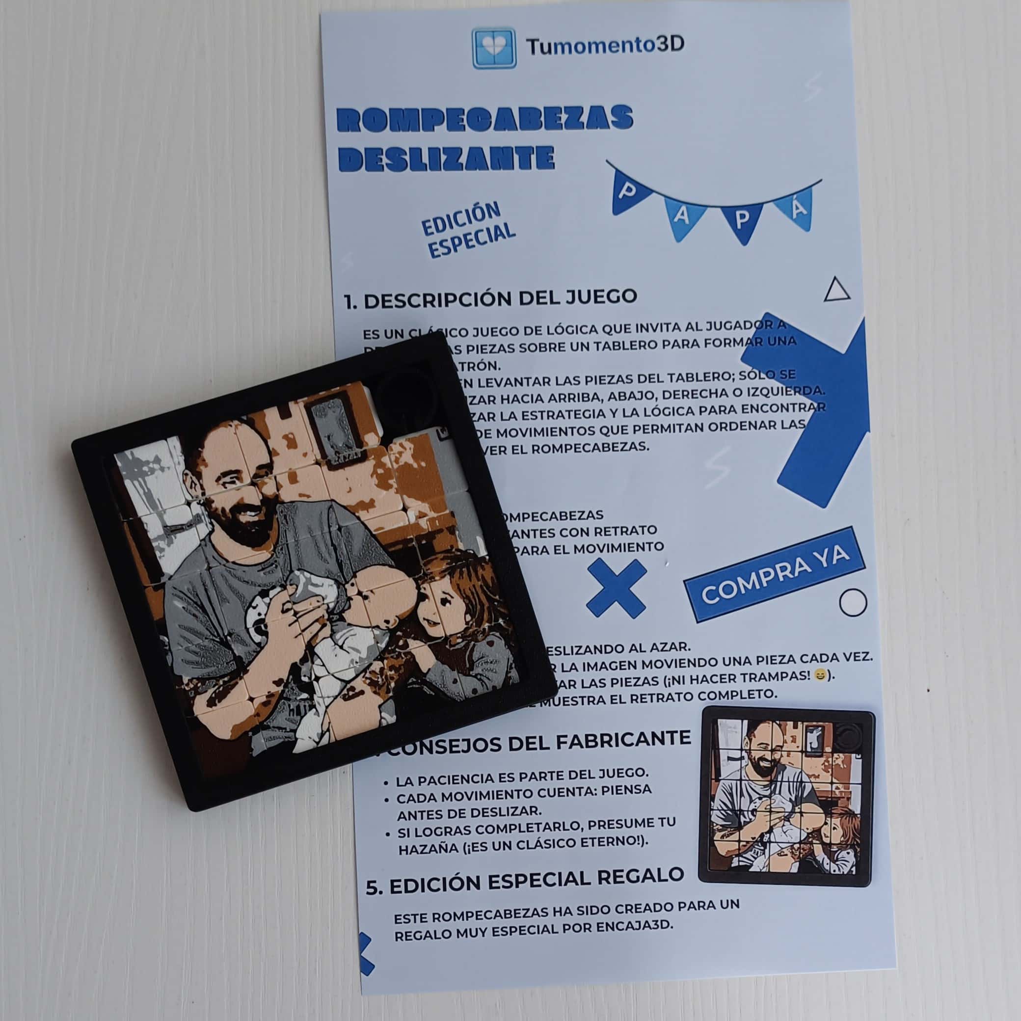 Puzle 3D personalizado día del padre
